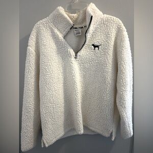 VS Pink Sherpa Pullover